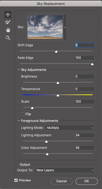 sky replacement - ofishyar